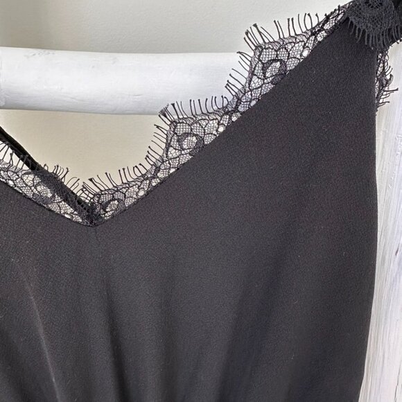 Francesca's Miami Black Lace Shorts Romper Sz XS - Picture 7 of 13